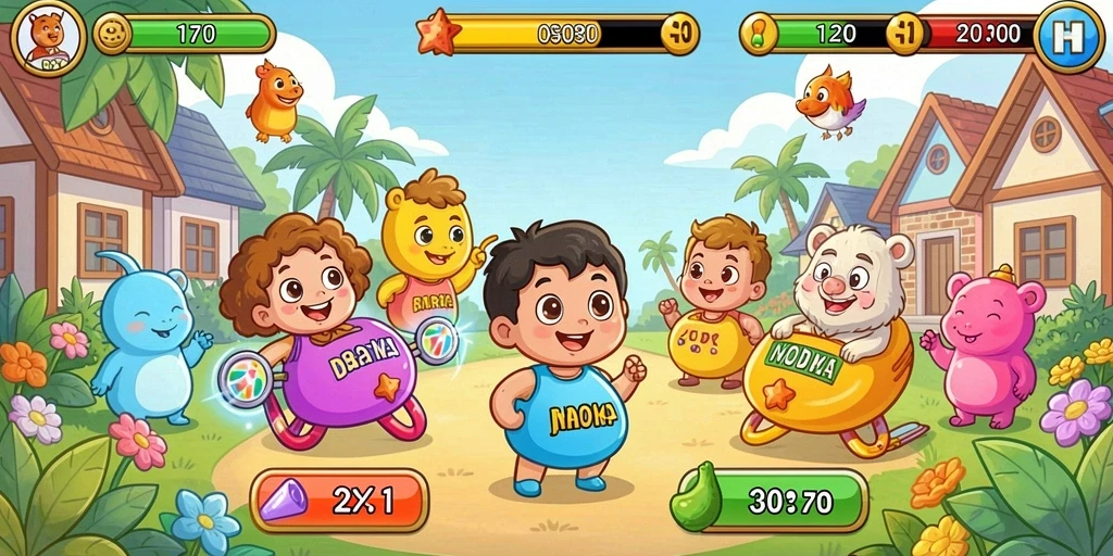 Sistem reward yang memotivasi pemain untuk terus bermain.