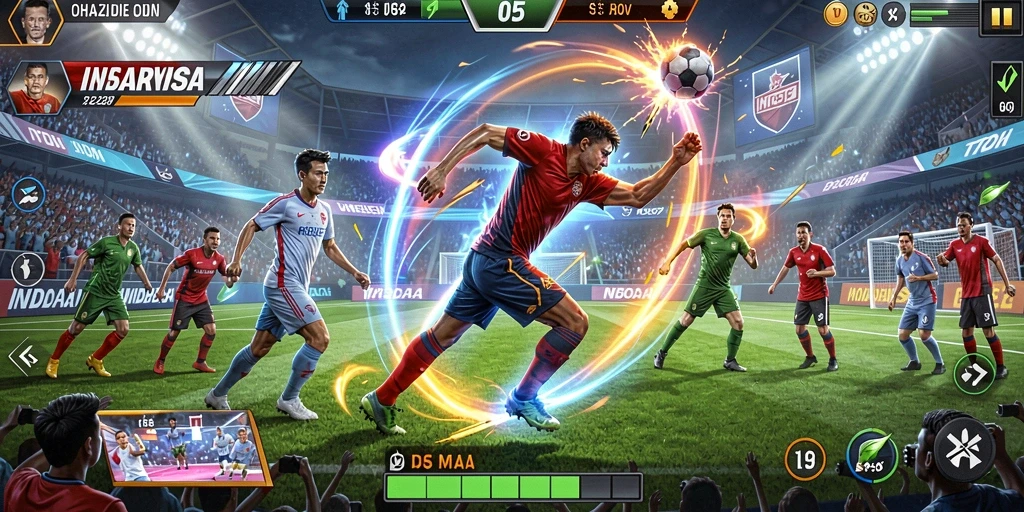 Tangkapan layar dari mode multiplayer yang menarik.